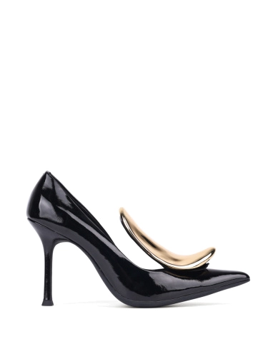 Жіночі туфлі JEFFREY CAMPBELL RISK шкіряні чорні (RISK-0) фото 1