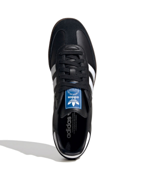 Жіночі кеди Adidas Samba шкіряні чорні - фото 3 - Miraton
