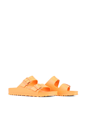 Женские шлепанцы BIRKENSTOCK оранжевые - фото 2 - Miraton