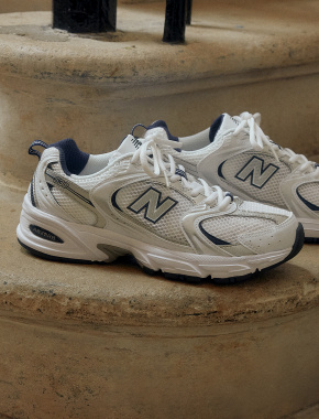 Мужские кроссовки New Balance 530 тканевые серые - фото 4 - Miraton