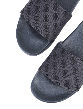 Чоловічі шльопанці Guess гумові сірі - фото 4 - Miraton
