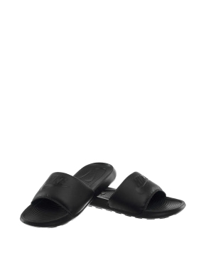 Мужские шлепанцы Nike VICTORI ONE резиновые черные - фото 2 - Miraton