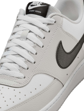 Мужские кеды Nike Court Vision Low кожаные серые - фото 7 - Miraton