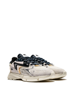 Мужские кроссовки Lacoste L003 Neo Trainers велюровые бежевые - фото 2 - Miraton