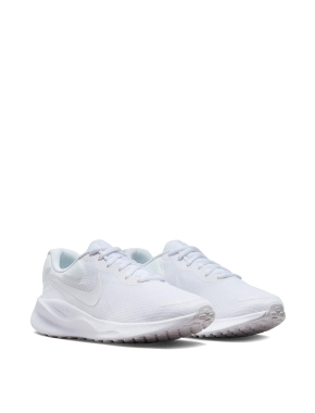 Жіночі кросівки Nike Revolution 7 тканинні білі - фото 1 - Miraton
