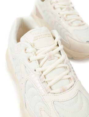 Жіночі кросівки Skechers BOBS BAMINA 2 зі штучної шкіри молочного кольору - фото 3 - Miraton