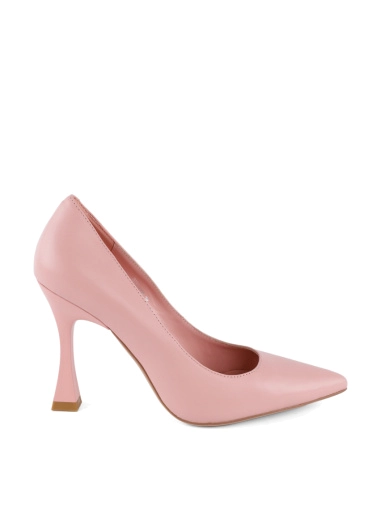 Жіночі туфлі шкіряні рожеві фото 1