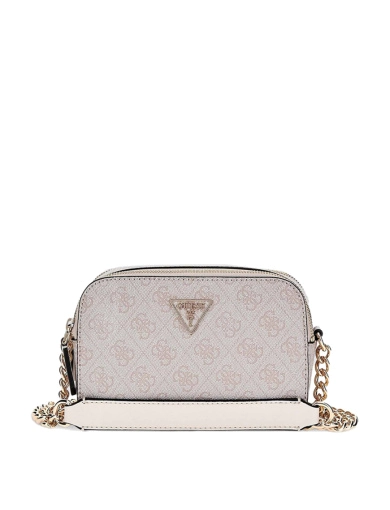 Жіноча сумка camera bag Guess з екошкіри молочного кольору. фото 1