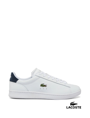 Мужские кеды Lacoste POWERCOURT 224 кожаные белые - фото 1 - Miraton
