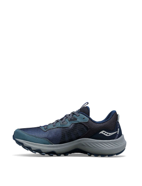 Мужские кроссовки Saucony Aura TR тканевые синие - фото 2 - Miraton