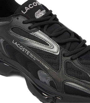 Мужские кроссовки Lacoste L003 Neo кожаные черные - фото 5 - Miraton