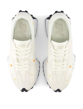 Жіночі кросівки New Balance 327 замшеві білі - фото 4 - Miraton