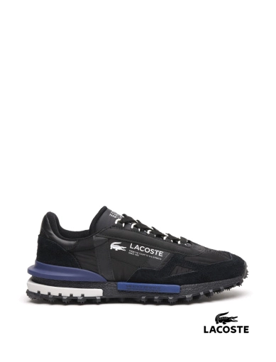 Мужские кроссовки Lacoste Elite Active Sneakers велюровые черные фото 1