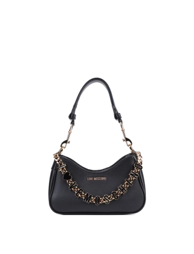 Женская сумка через плечо Love Moschino из экокожи черная фото 1