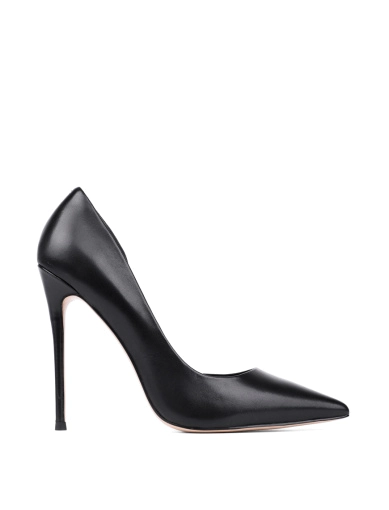 Женские туфли-лодочки дорсей MiaMay кожаные черные фото 1