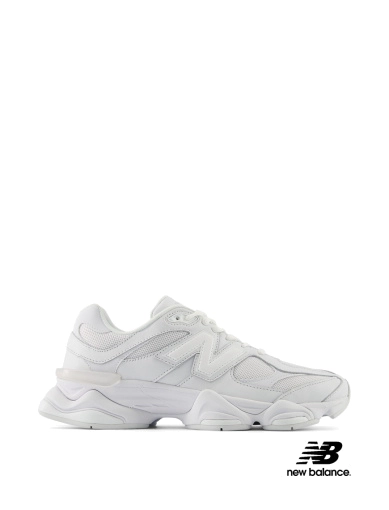 Жіночі кросівки New Balance 9060 шкіряні білі фото 1