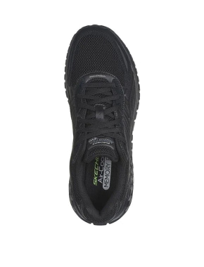 Мужские кроссовки Skechers из искусственной кожи черные - фото 4 - Miraton