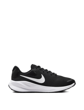 Женские кроссовки Nike Revolution 7 тканевые черные - фото  - Miraton
