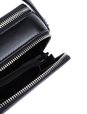 Жіноча сумка camera bag MIRATON шкіряна чорна - фото 6 - Miraton