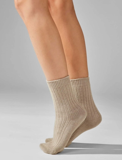 Женские высокие носки Legs SOCKS CASHEMERE MERINO коричневые фото 1
