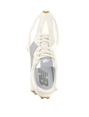 Женские кроссовки New Balance 327 замшевые бежевые - фото 4 - Miraton