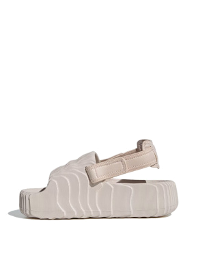 Жіночі сандалі Adidas Adilette 22 XLG гумові бежеві - фото 2 - Miraton