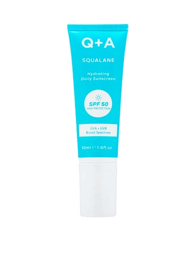 Увлажняющий солнцезащитный крем для лица Q+A Squalane Hydrating Daily Sunscreen 50ml фото 1