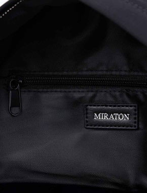 Мужская сумка MIRATON тканевая черная - фото 5 - Miraton