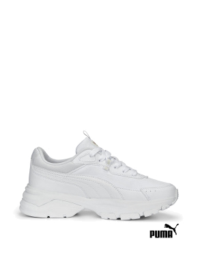 Женские кроссовки PUMA Cassia Via Sneakers Women из искусственной кожи белые - фото 1 - Miraton