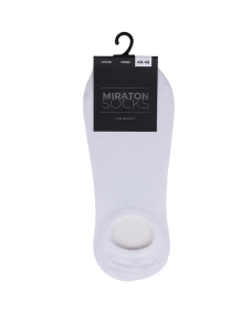 Мужские носки короткие MIRATON хлопковые белые - фото  - Miraton