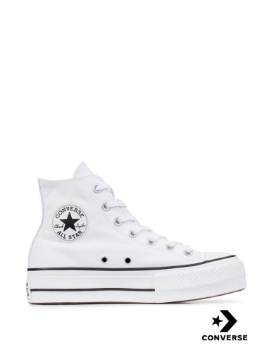 Жіночі кеди Converse Chuck Taylor All Star Platform High Top тканинні білі фото 1