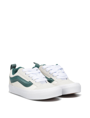 Женские кеды Vans Knu Skool замшевые голубые - фото 2 - Miraton