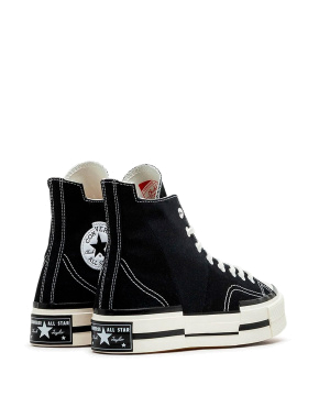 Женские кеды Converse CHUCK 70 PLUS CANVAS тканевые черные - фото 4 - Miraton