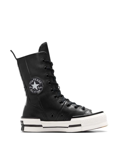 Жіночі черевики Converse CHUCK 70 PLUS XHI шкіряні чорні з підкладкою з текстилю (A08340C) фото 1