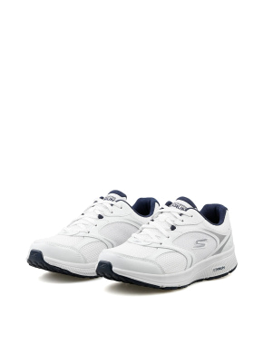 Чоловічі кросівки Skechers Go Run тканинні білі - фото 1 - Miraton