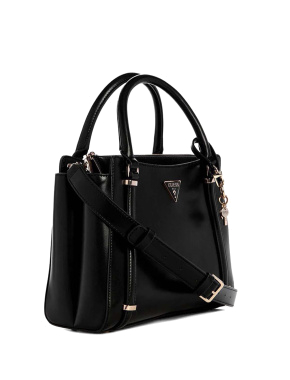 Женская сумка тоут Guess из экокожи черная - фото 2 - Miraton