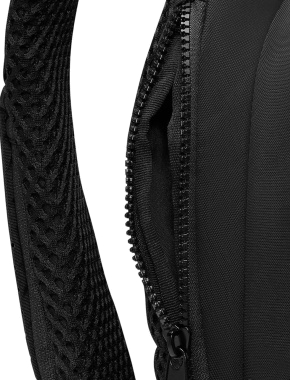 Чоловіча сумка слінг Nike тканинна чорна - фото 5 - Miraton