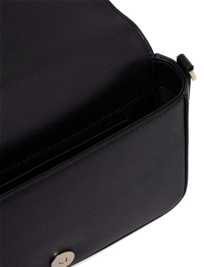 Женская сумка camera bag DKNY кожаная черная - фото 5 - Miraton