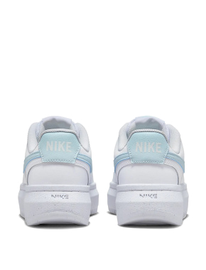 Жіночі кеди Nike Court Vision Alta з екошкіри білі - фото 3 - Miraton