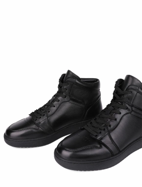 Чоловічі шкіряні черевики чорні