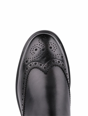 Чоловічі шкіряні черевики чорні