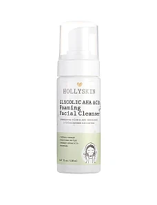 Очищающая пенка для умыванияHollyskin Glycolic AHA Acid Foaming Facial Cleanser, 150мл - фото  - Miraton