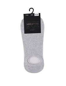 Чоловічі шкарпетки короткі MIRATON бавовняні сірі - фото  - Miraton