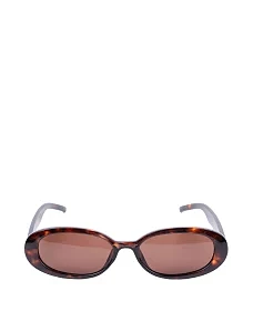 Солнцезащитные очки в овальной оправе леопардовые - фото  - Miraton