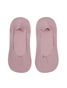 Жіночі сліди Legs 730 Laser Cut Rib Silicone рожеві - фото  - Miraton