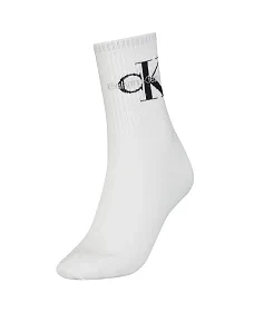 Женские высокие носки Calvin Klein белые - фото  - Miraton