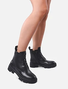 Жіночі черевики Attizzare шкіряні чорні - фото  - Miraton