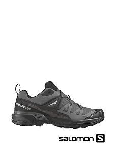 Чоловічі черевики Salomon X Ultra 360 зі штучної шкіри сірі з підкладкою з текстилю - фото  - Miraton
