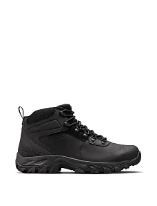 Чоловічі черевики Columbia Sportswear Newton Ridge Plus II шкіряні чорні з підкладкою з текстилю - фото  - Miraton