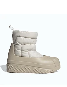 Жіночі черевики Adidas Adifom Superstar Winter зі штучної шкіри білі з підкладкою зі штучного хутра - фото  - Miraton